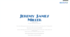 Desktop Screenshot of jeremyjamesmiller.com